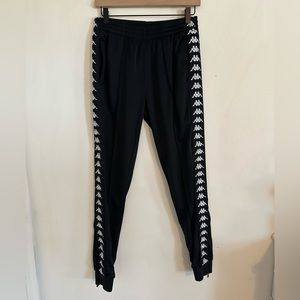Kappa Black/White Joggers Size Small